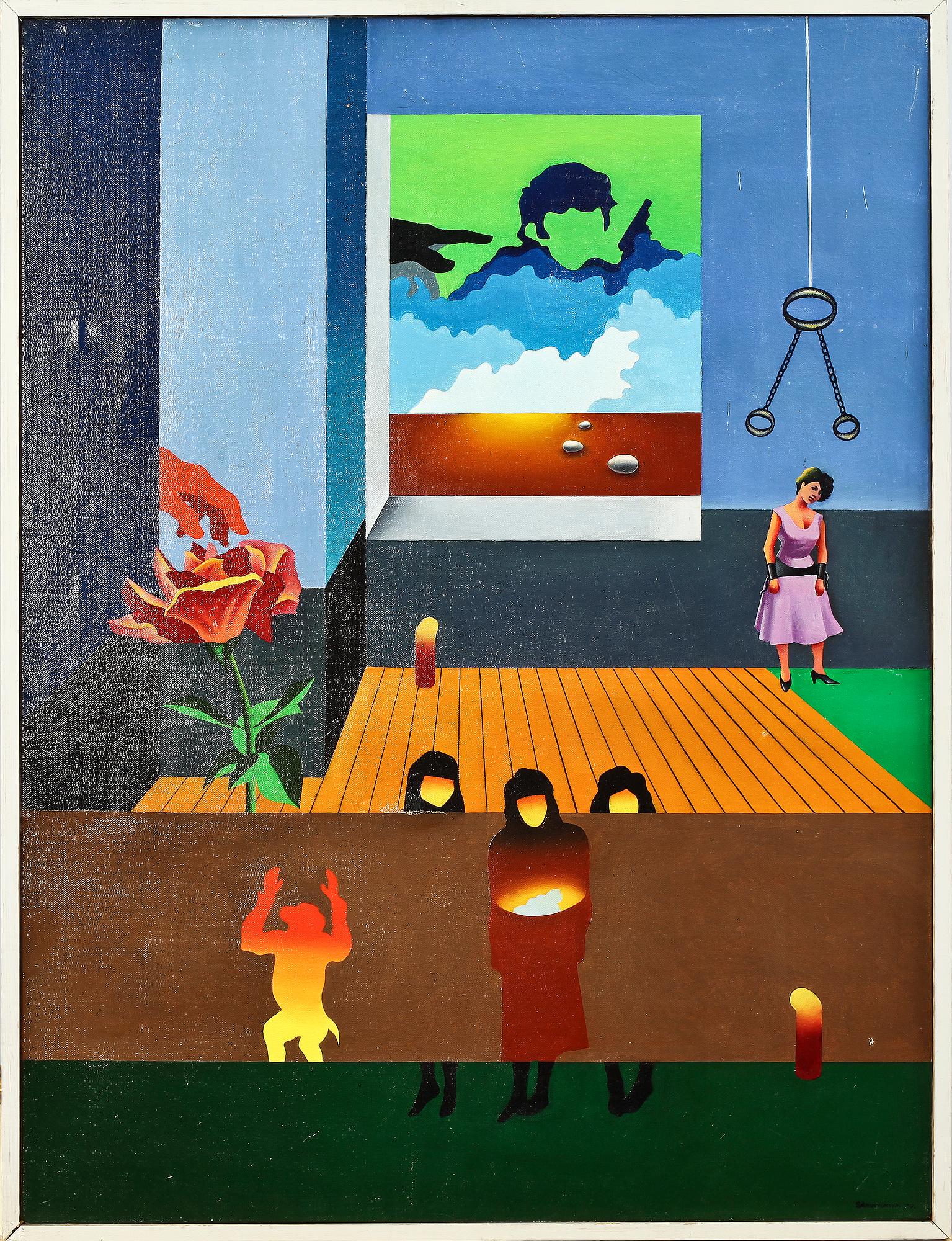 SOREN ARUTYUNYAN, akryl på duk, sign samt dat 1979 a tergo.