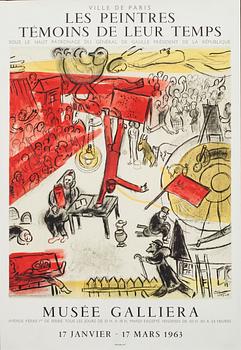 Marc Chagall · MARC CHAGALL, affisch, Mourlot , Paris 1963.