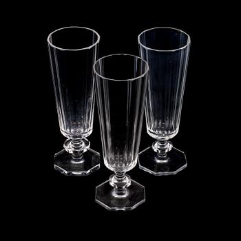 CHAMPAGNEGLAS, 8 st, "Karlberg", Elis Bergh, Kosta Boda, 1900-talets andra hälft.