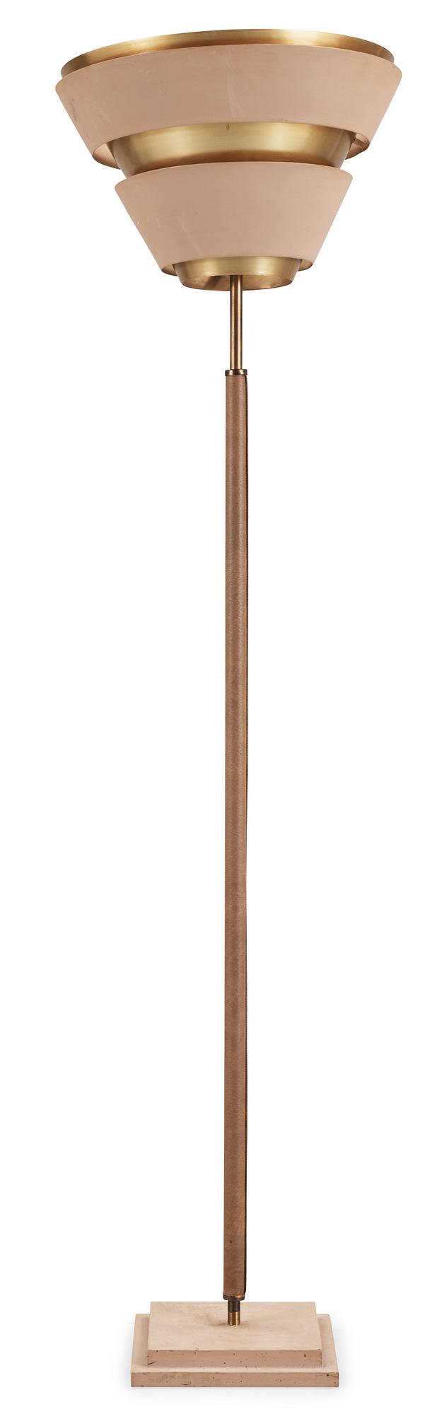 OKÄND FORMGIVARE, möjligen en skiss av Alvar Aalto tänkt för Valaistustyö, golvlampa 1950-tal.