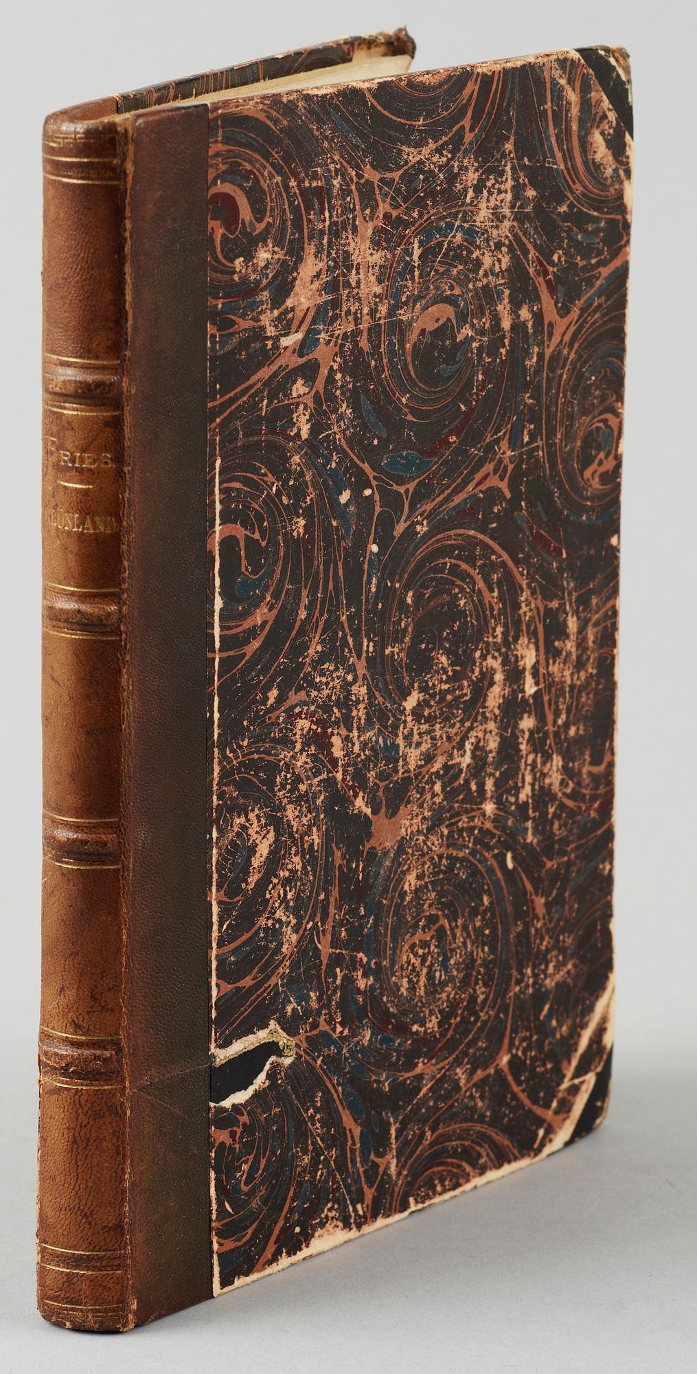 BÖCKER OM GRÖNLAND, 2 vol, bla "Historia om Grönland deruti Landet och dess Inbyggare..." del 1, av David Crantz, Stockholm 1769.