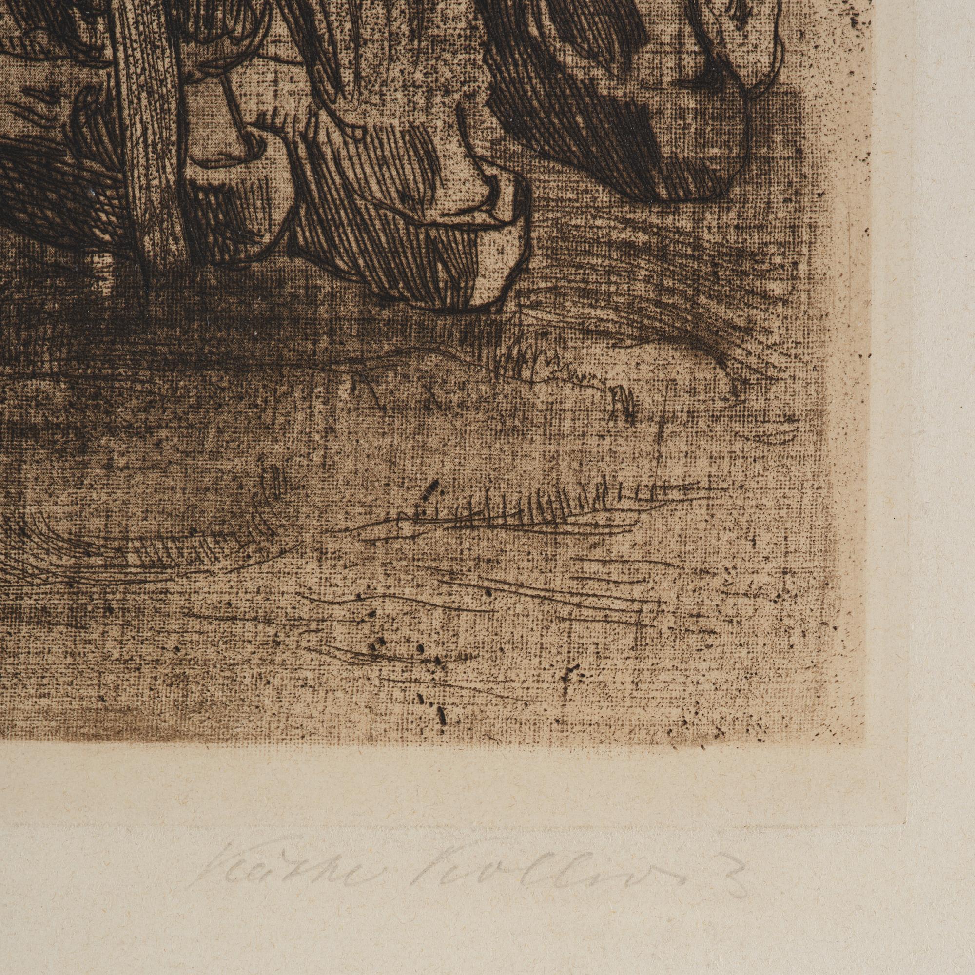 Käthe Kollwitz, "Die Gefangene" ur: Bauernkrieg (Peasant's War).