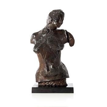 Gudmar Olovson, sculpture. Signed. Numbered. Foundry mark. Bronze, total height 45.5 cm, length 26 cm.