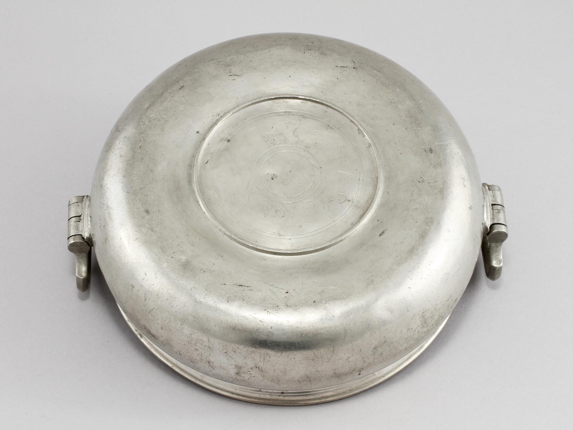 GRÖTSKÅL, tenn, Johannes Strössberg, Vimmerby, 1828.