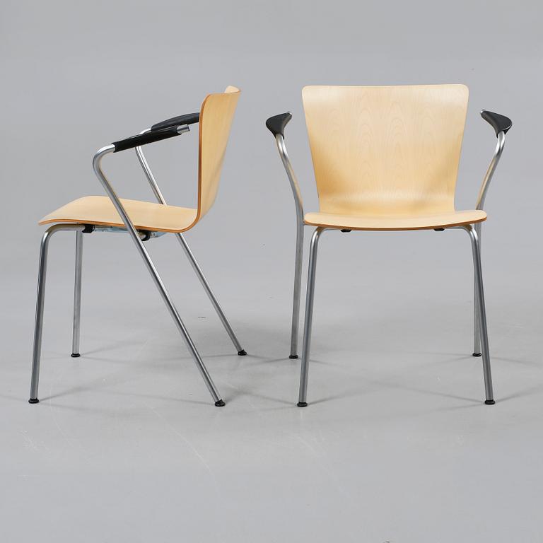 STOLAR, 10 st, "Vico Duo", Vico Magistretti, Fritz Hansen, omkring 2000.