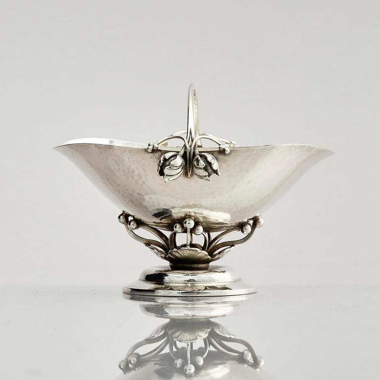 Georg Jensen, a sterling silver salt cellar, Copenhagen, Denmark 1933-1944.