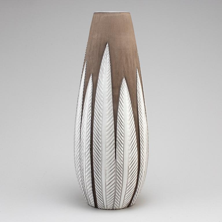 ANNA-LISA THOMSON, vas, lergods, "Paprika", Uppsala Ekeby, 1900-talets andra hälft.