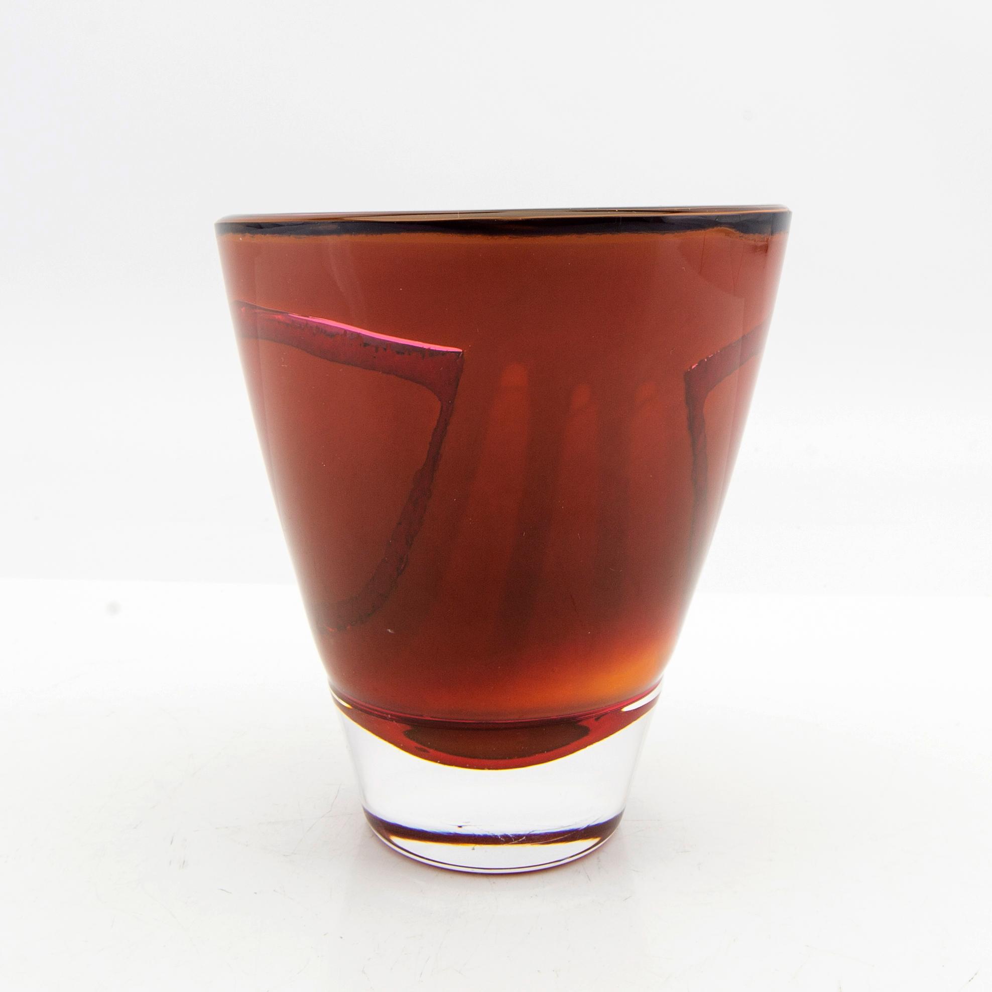 Jan Johansson, vas signerad, runt år 2000, Orrefors.