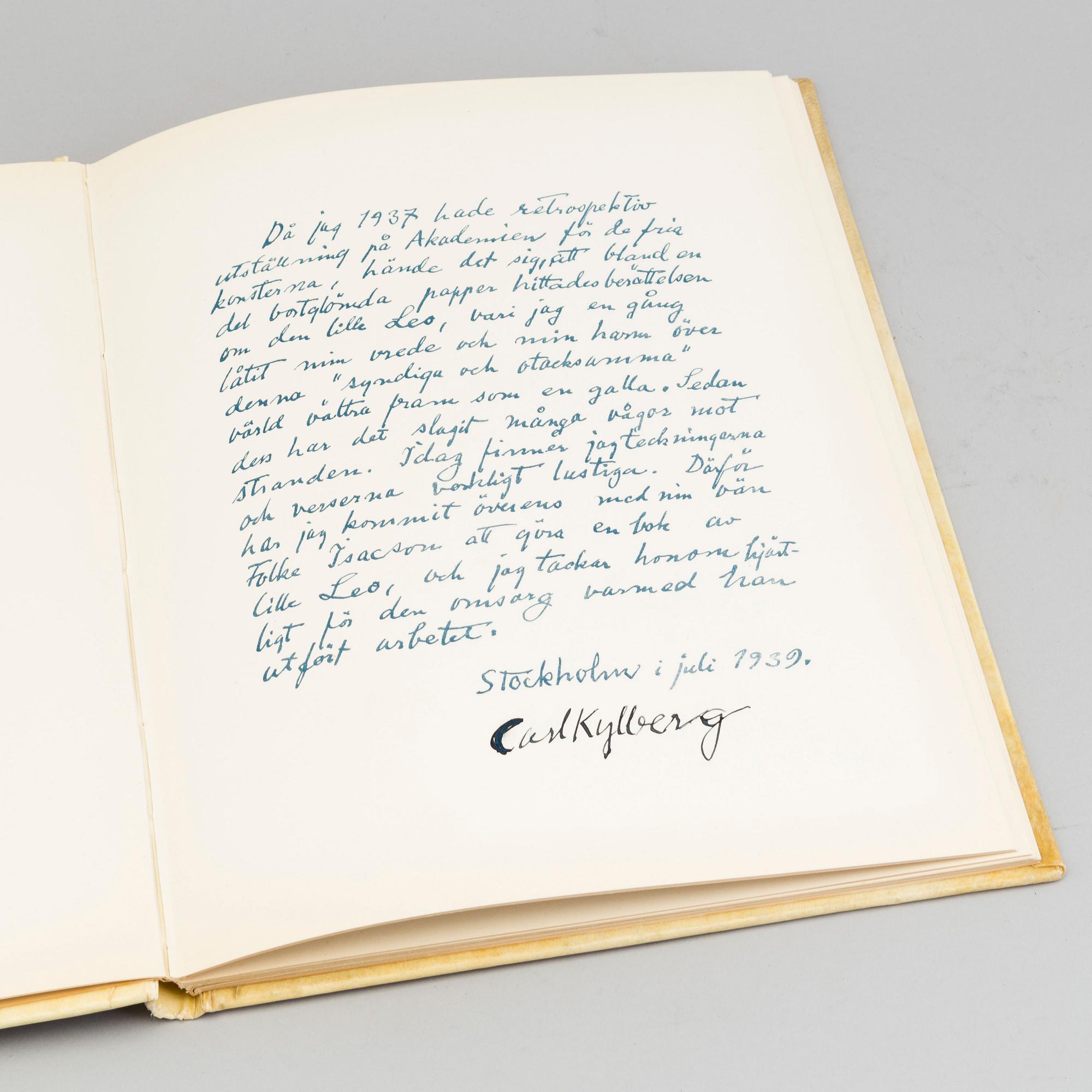 A BOOK, "Lejonet Leo", Carl Kylberg, 1939.