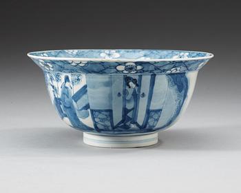 A blue a bowl, Qing dynasty with Kangxis six character mark and period (1662-1722).