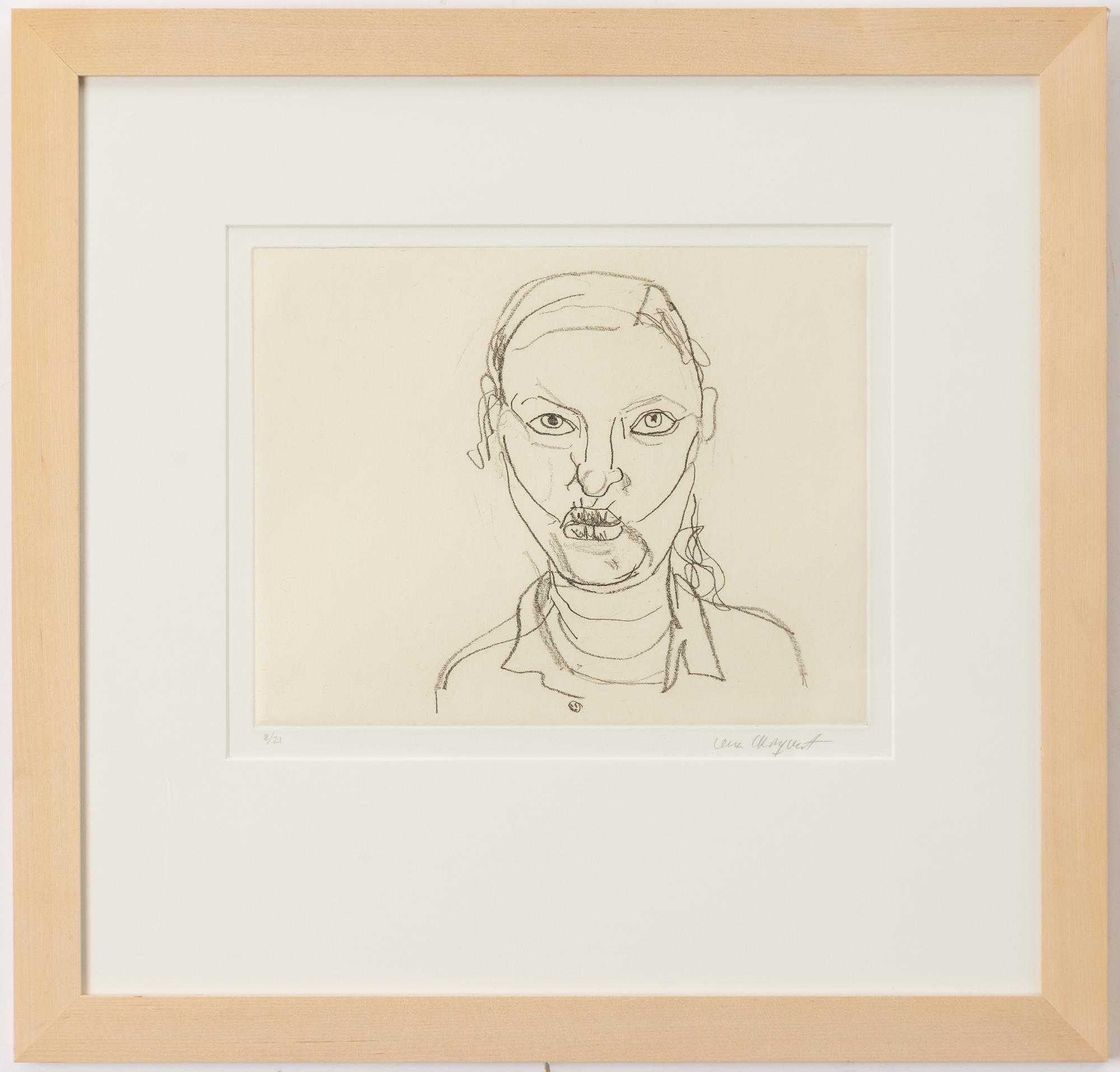 Lena Cronqvist, "Grimaser III".