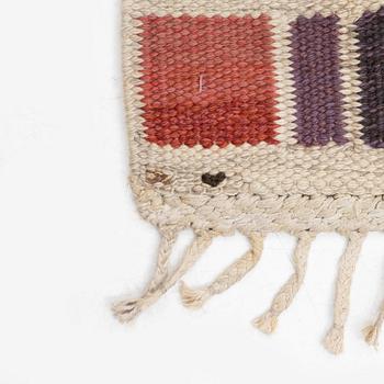 Barbro Nilsson, a carpet, 'Salerno röd', flat weave, c. 261 x 193 cm, signed AB MMF BN.