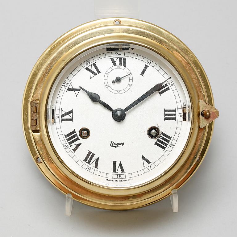 A ships clock from Urgos in Germany, 20th century.