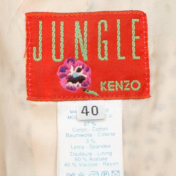 KENZO jungle, a butterfly printed cottonblend jacker. French size 40.