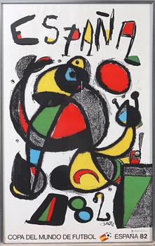 AFFISCH, efter Joan Miro, 1982.