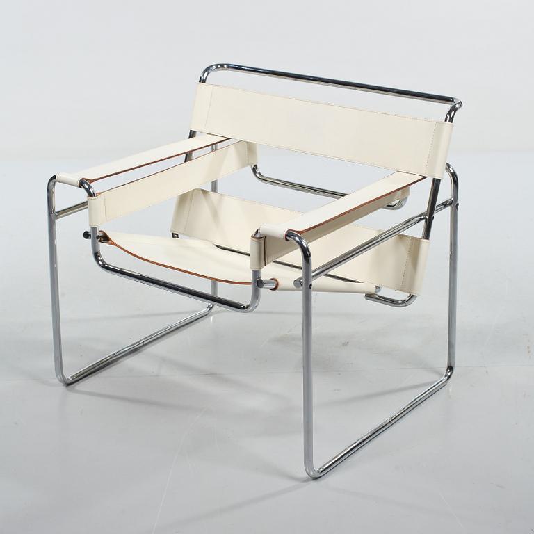 FÅTÖLJ, "Wassily", Marcel Breuer, Gavina, Made in italy, 1980-tal.