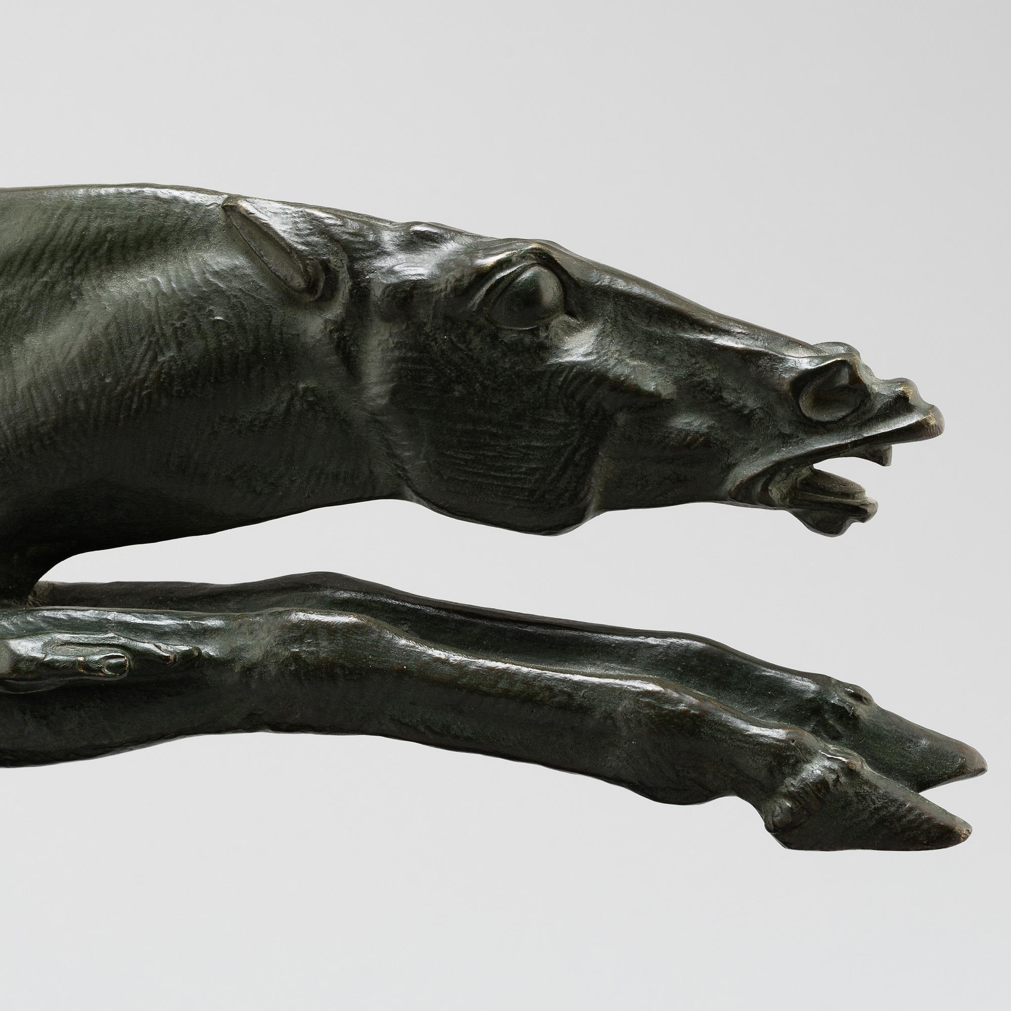 ALBERTO BAZZONI, Sculpture, bronze. Signed and mark.