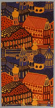 A SET OF 2 "KUMISEVA" MARIMEKKO FABRICS, by Katsuji Wakisaka 1971.