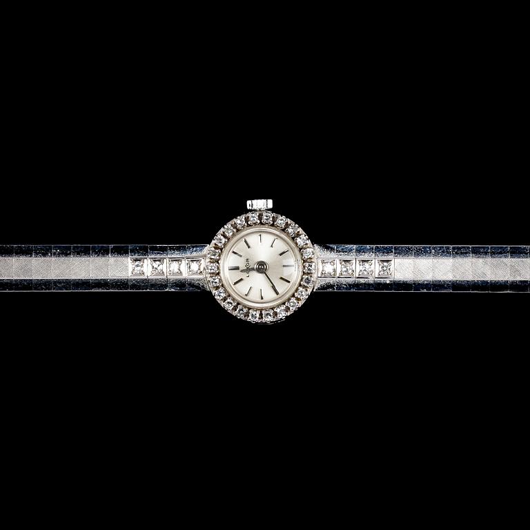 LADIES WRIST WATCH, Luxor, eight cut diamonds, tot. app. 0.40 cts.