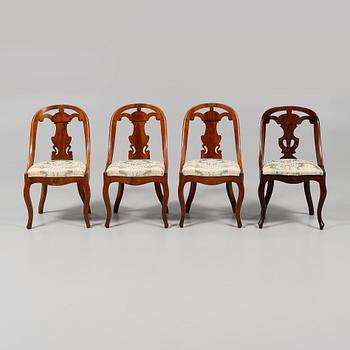 STOLAR, 4 st, s k Göteborgsstolar, 1800- och 1900-tal.
