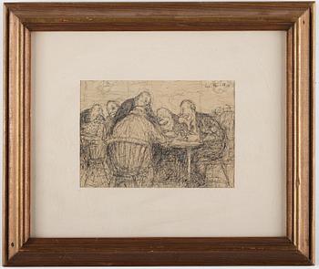 Axel Fridell, drawing, signed and dated -13.