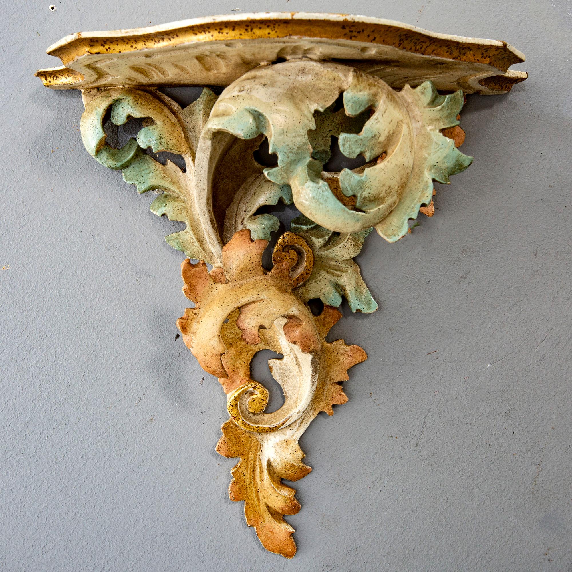 Three mid 20th century wooden shelfs from Paoletti, Firenze Italy.