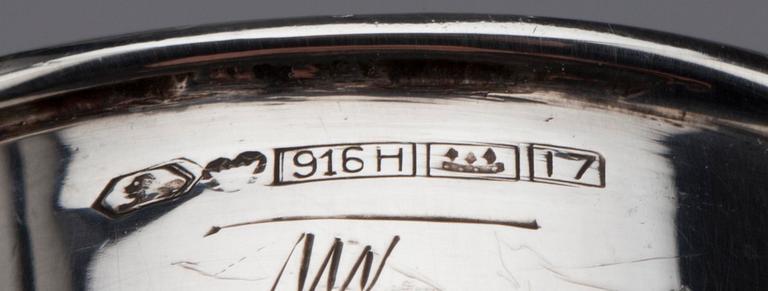 VAS, silver, "Liekki" Tapio Wirkkala, Kultakeskus, Tavastehus 1962.