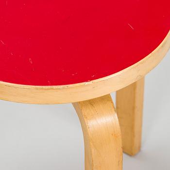 Alvar Aalto, pallar, 2 st, modell 60, Artek, 1960-tal.