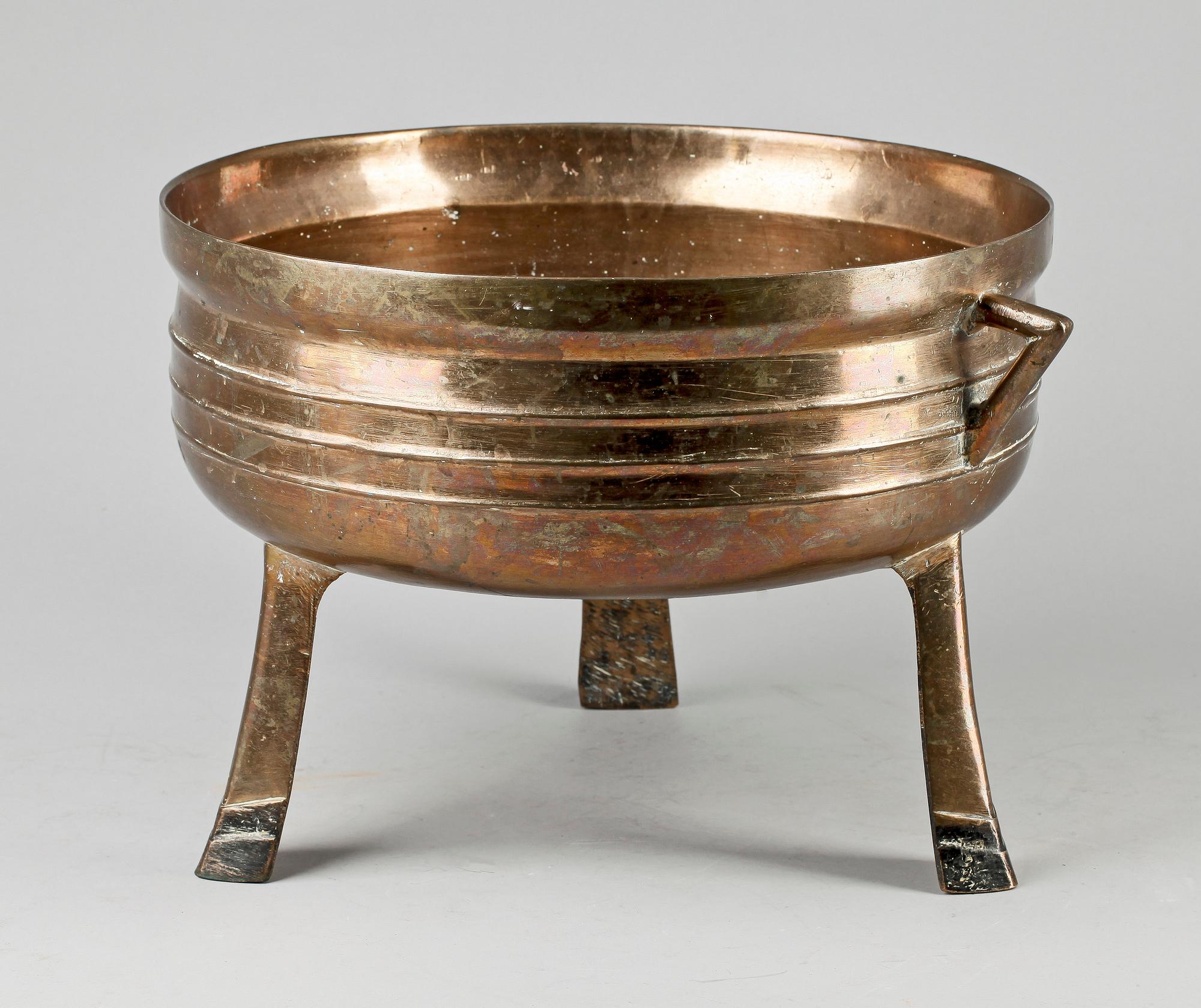 GRYTA, mässing, 1700/1800-tal.