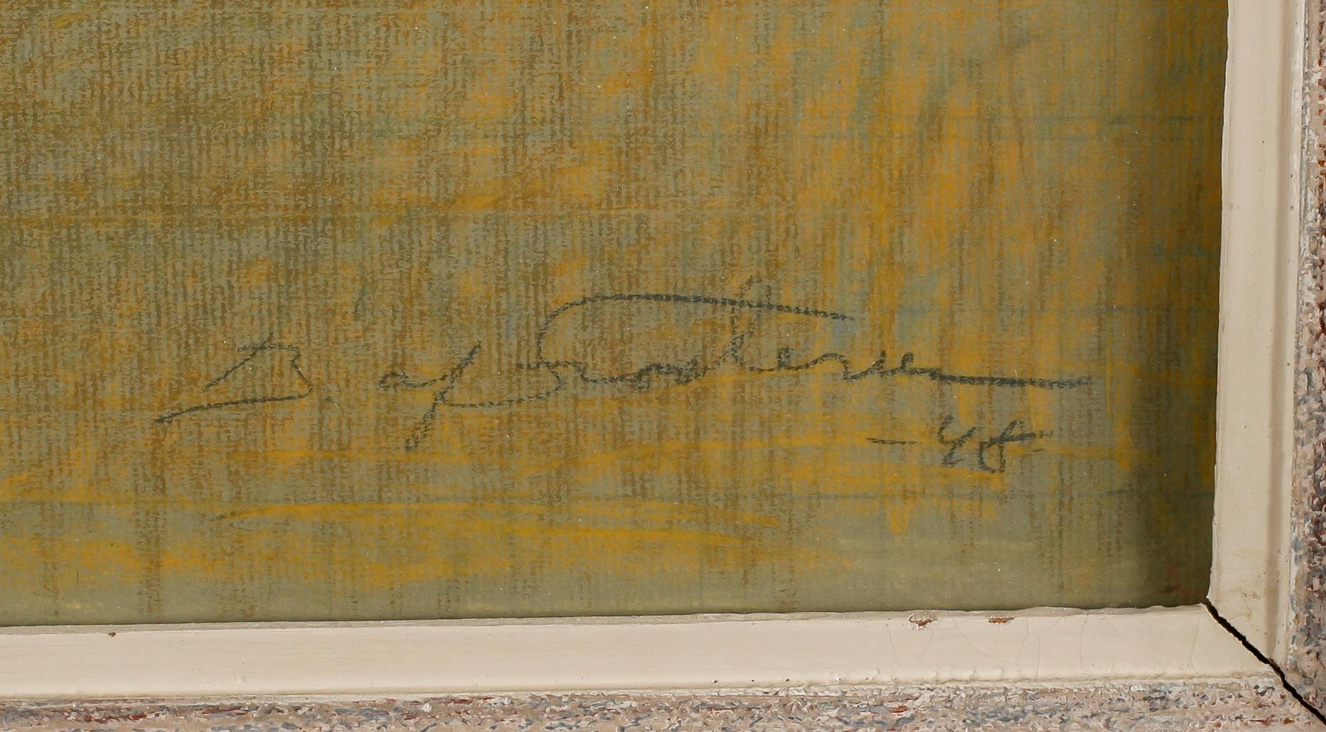 OKÄND KONSTNÄR, pastell, otydligt signerad B af ..... och daterad -48.