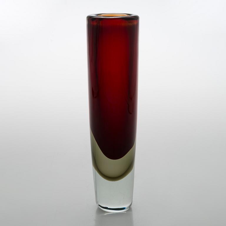 Kaj Franck, a 'KF 239' glass vase signed K. Franck Nuutajärvi Notsjö -58.