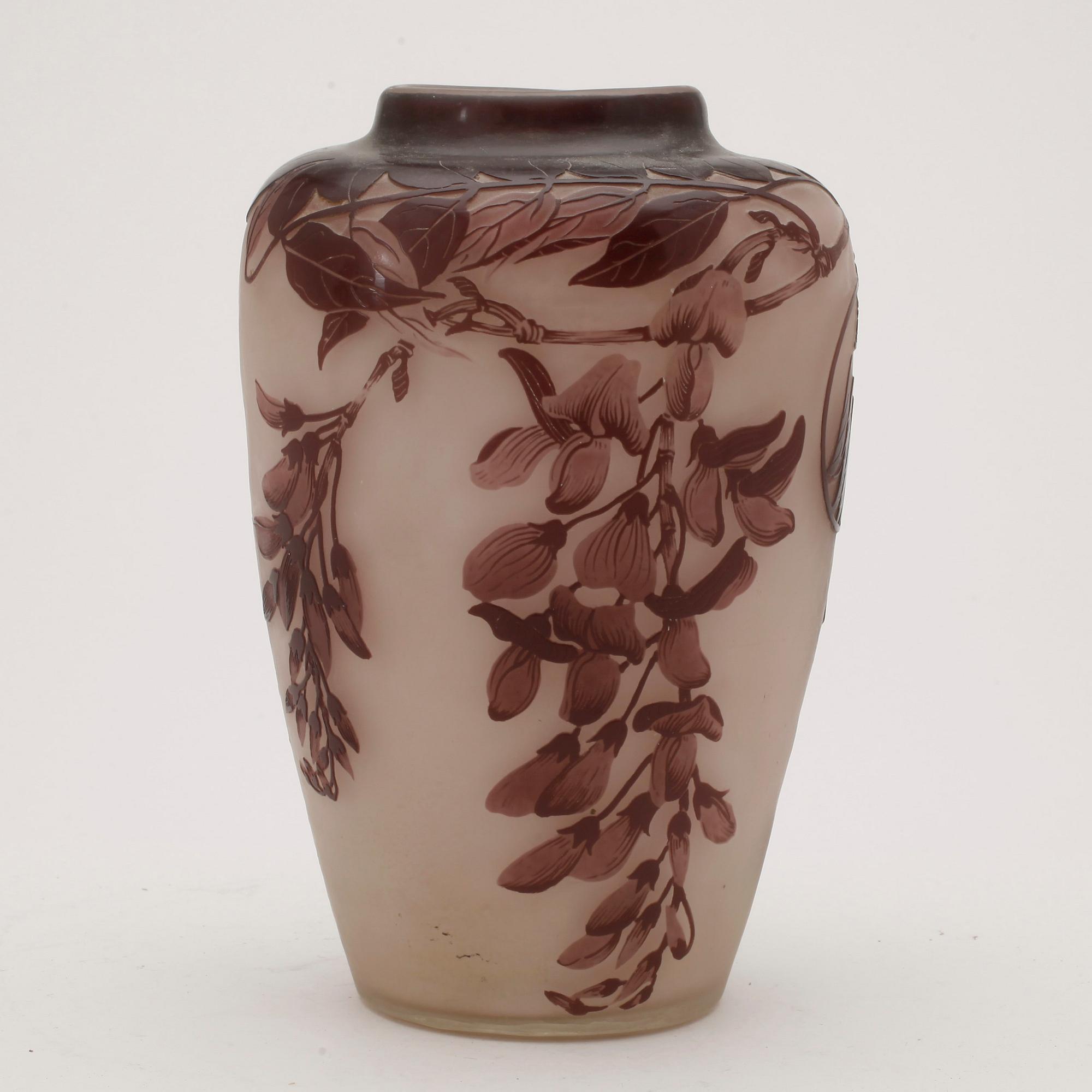 VAS, glas, Emile Gallé, Nancy, Frankrike, jugend.