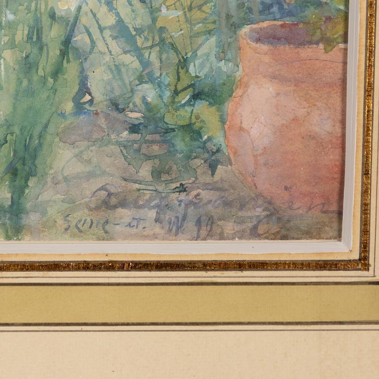 August Franzén, In the vegetable garden.