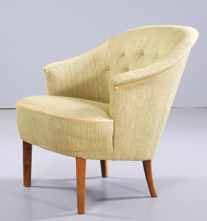 FÅTÖLJ, Carl Malmsten, AB O.H Sjögren, Tranås.