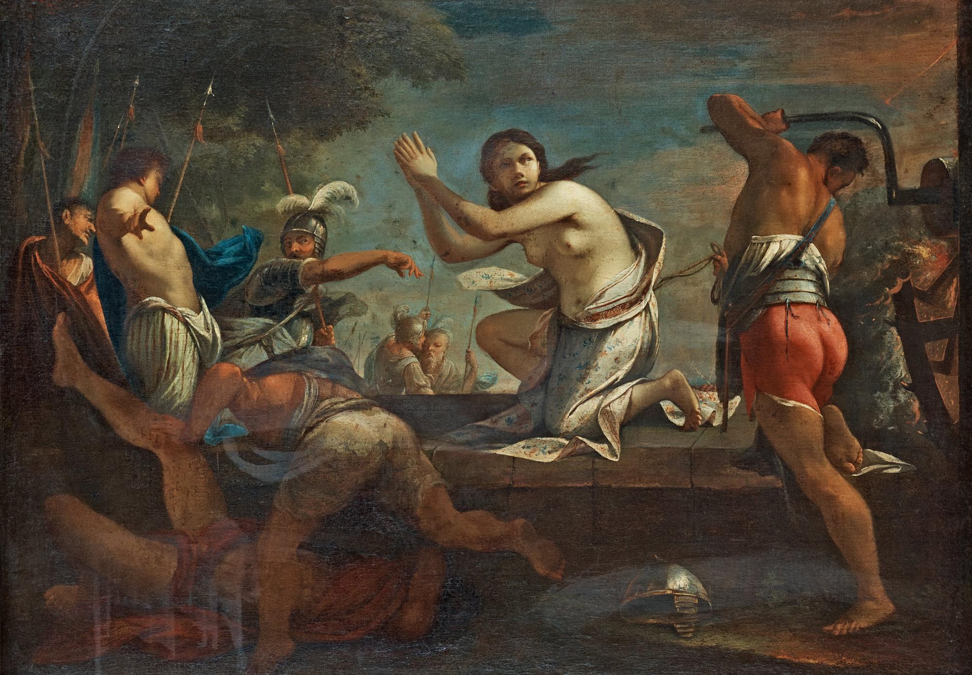 Johann Heinrich Schönfeld Hans krets, S:ta Katarina av Alexandrias martyrium.