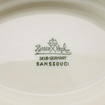 MATSERVIS, ca 54 delar, porslin, "Sanssouci", Rosenthal.