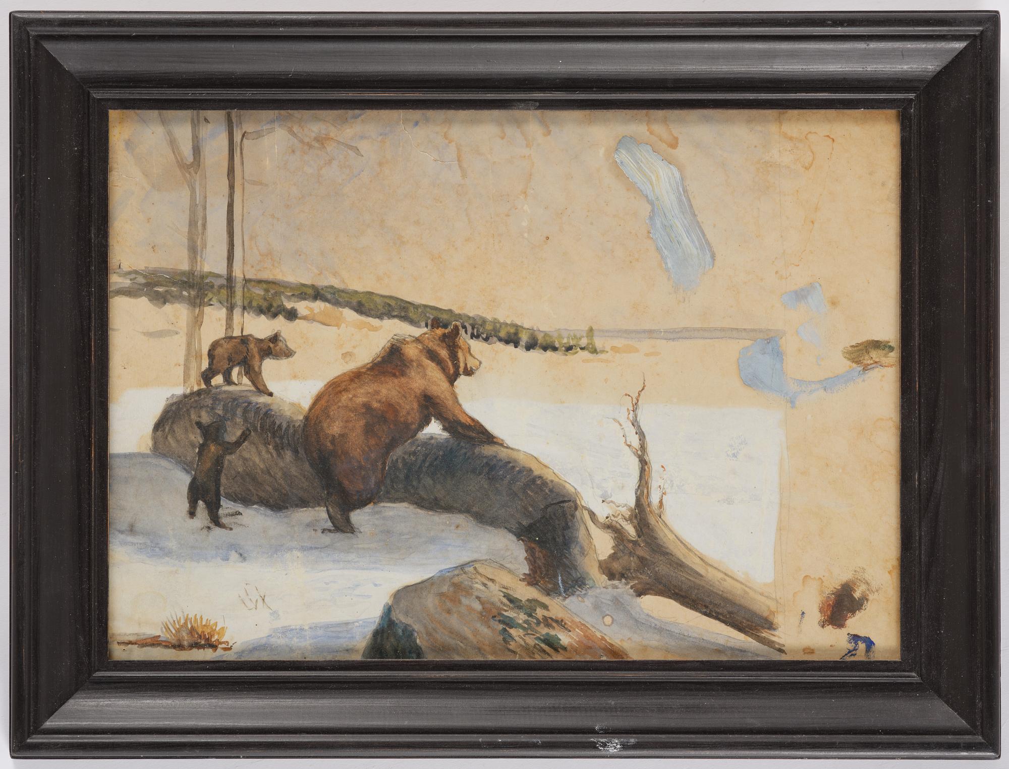 Bruno Liljefors, Bear family.