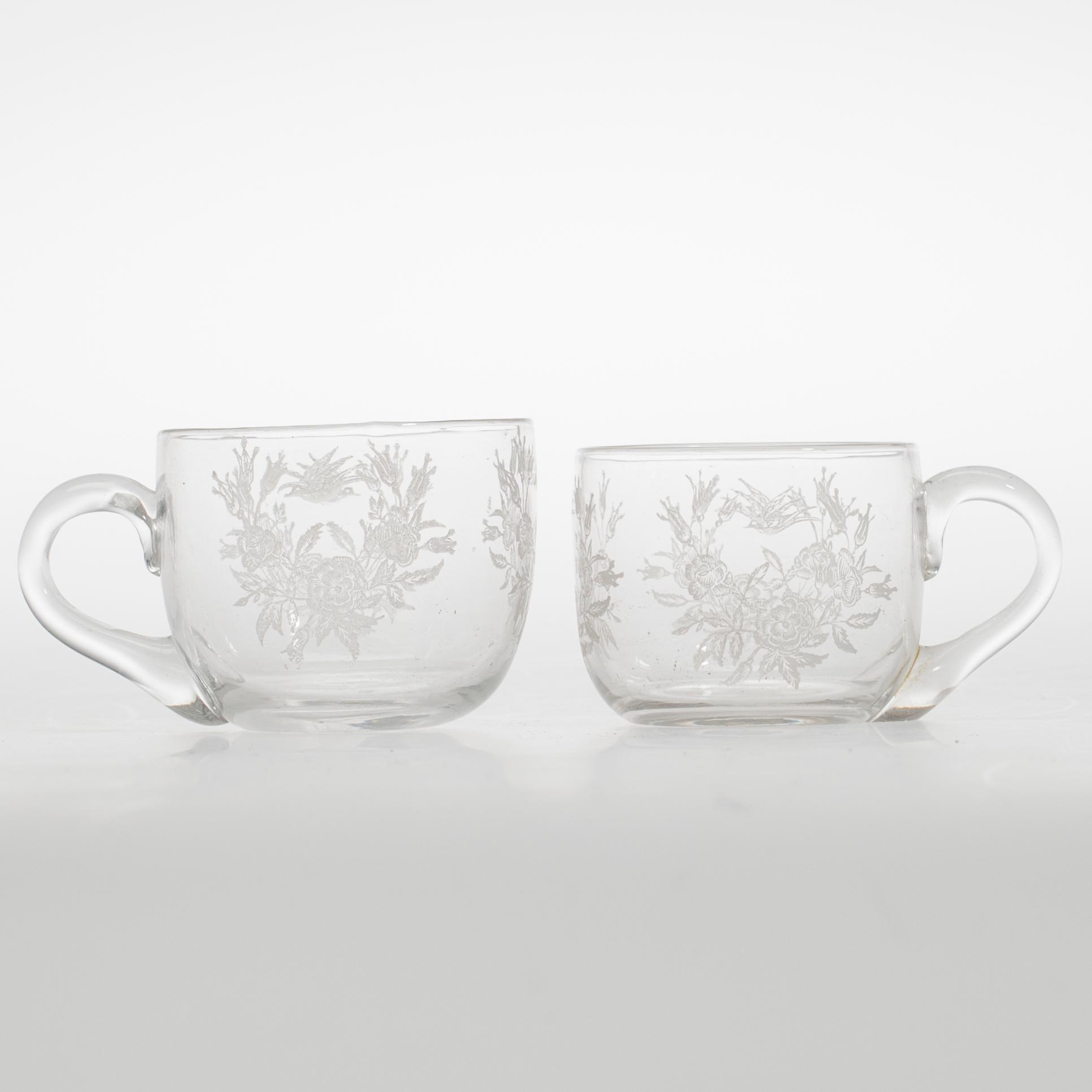 PUNSCHMUGGAR, 8 st, glas, 1900-talets början.