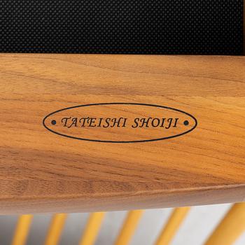 Tateishi Shoiji, armchair, footstool and stool, 21st century.