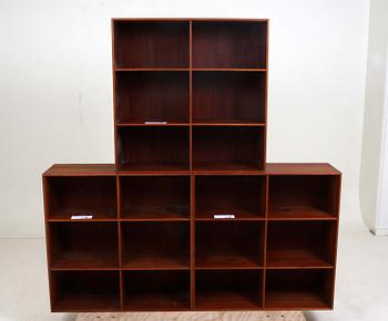 BOKHYLLA, Mogens Koch för Rud Rasmussens Snedkerier, Danmark, teak.