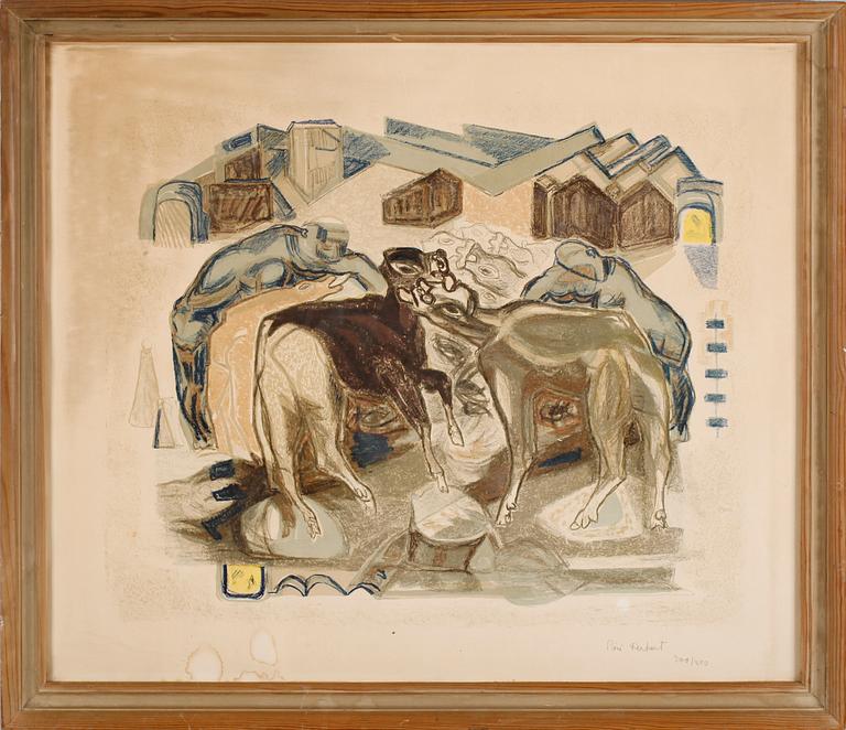 SIRI DERKERT, färglitografi, signerad och numrerad 200/250.