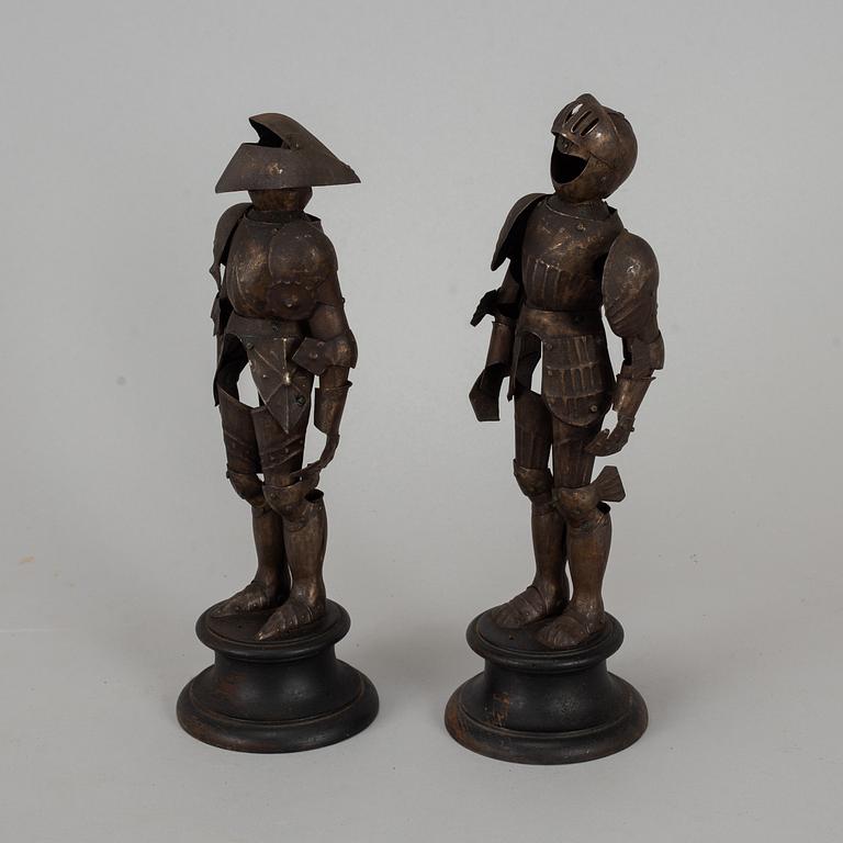 A pair of Austrian steel miniature armours. 19th/20th century.