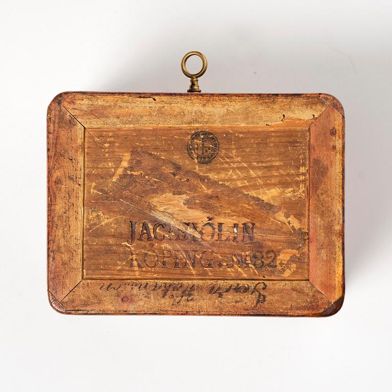 A burr-alder box by J. Sjölin (master 1767-85).