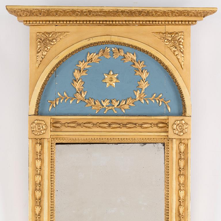 CARL PETTER SANDBERG, a gilt Empire mirror, Stockholm, active 1811-18.