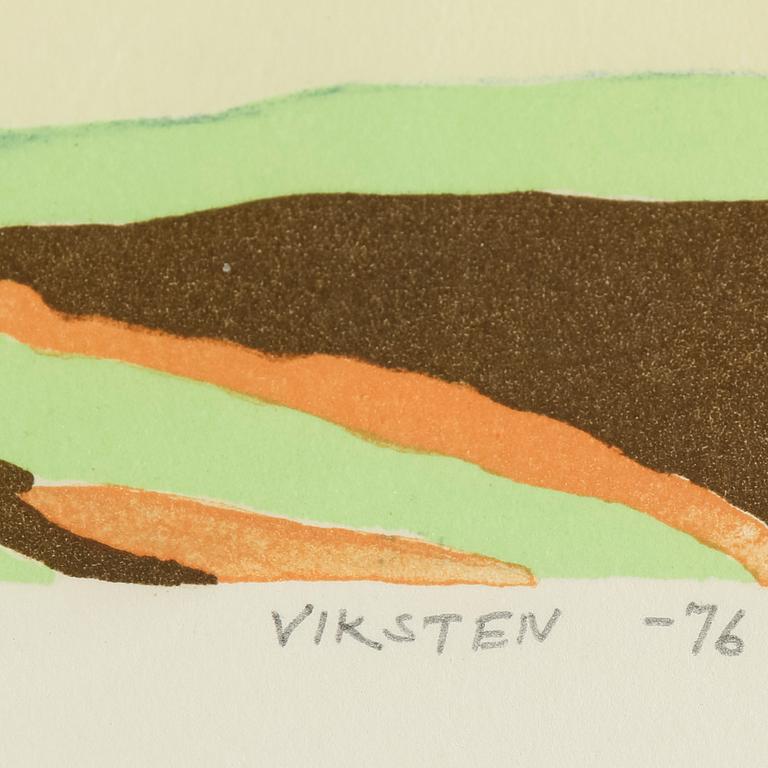 HANS VIKSTEN, Färglitografier, 3 st, signerade.