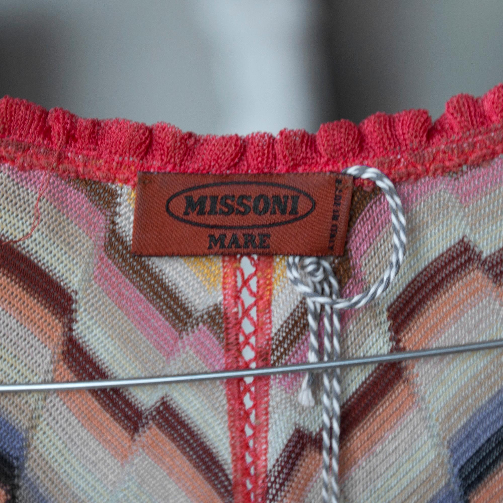 PONCHO, Missoni Mare, italiensk storlek S.