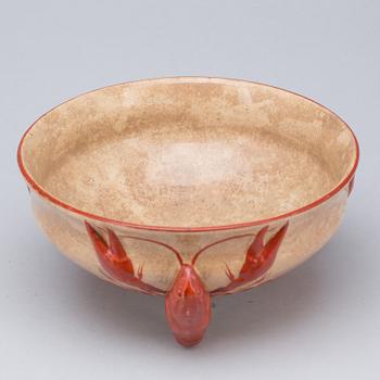 KRÄFTSKÅL, flintgods, Rörstrand. Tidigt 1900-tal.