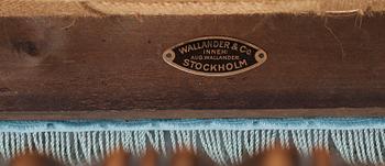 SKRIVBORD SAMT KARMSTOL, barockstil, stolen brickmärkt Wallander & Co, Stockholm. 1910-20-tal.