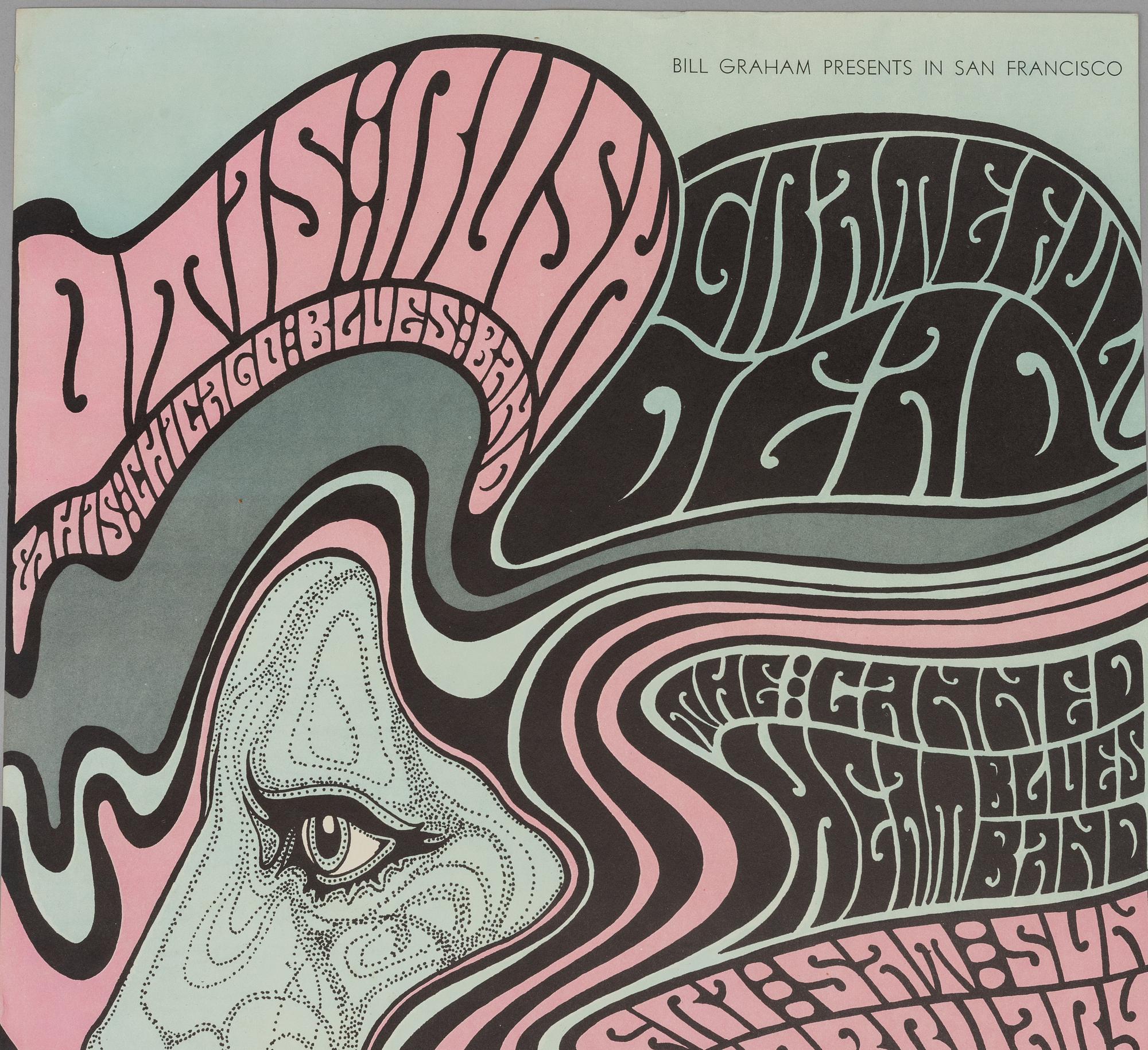 Wes Wilson, concert posters, a pair, West Coast Lithograph, 1967.