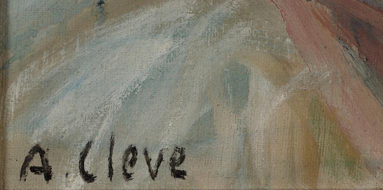 AGNES CLEVE, olja på duk. Sign.